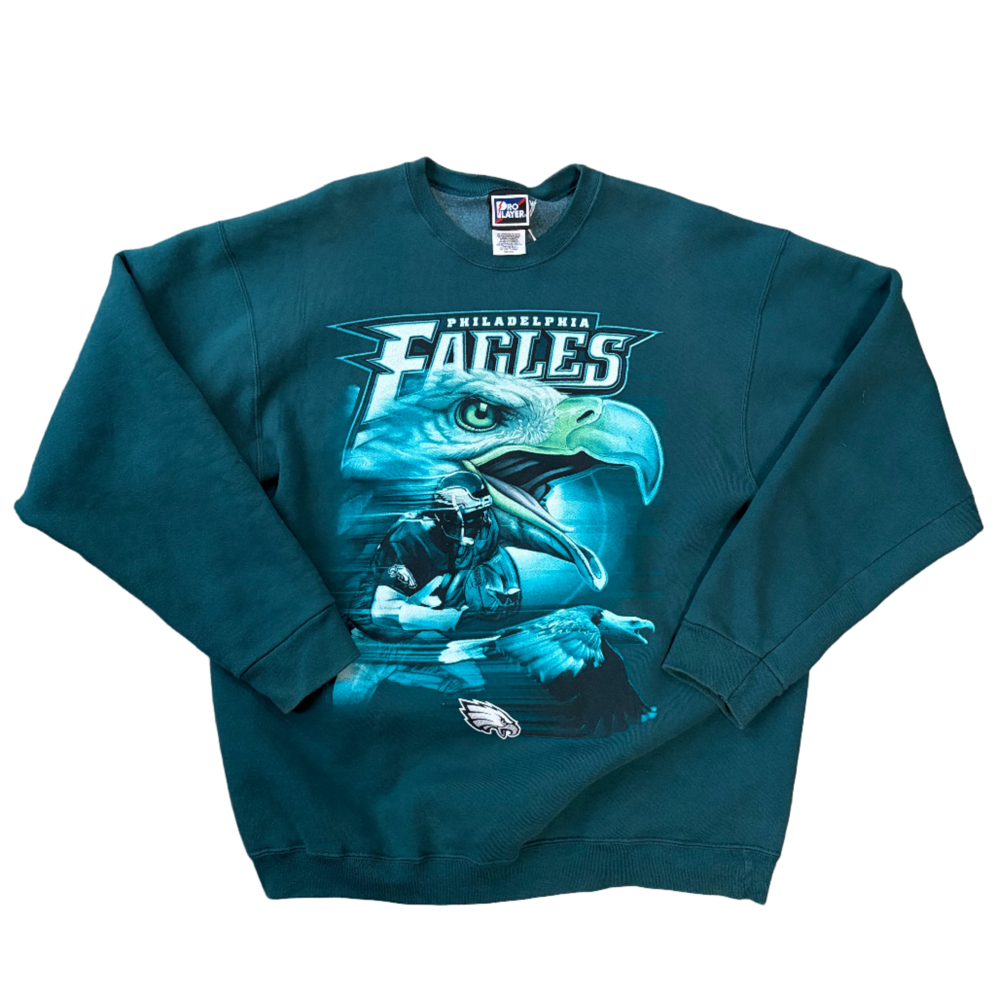 Eagles 90s Pro Player Crewneck Sweatshirt Size XL