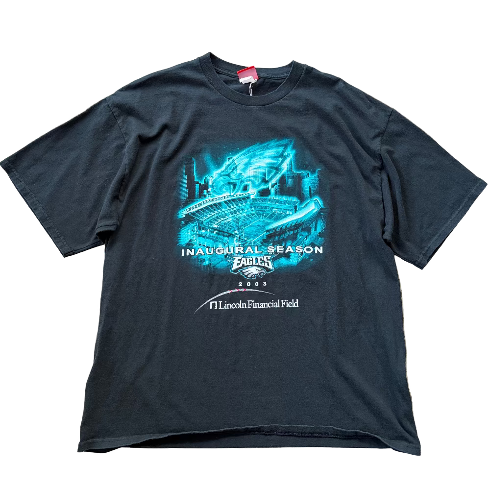 Eagles 2003 Lincoln Financial Field "Inaugural Season" Tee Size 2X