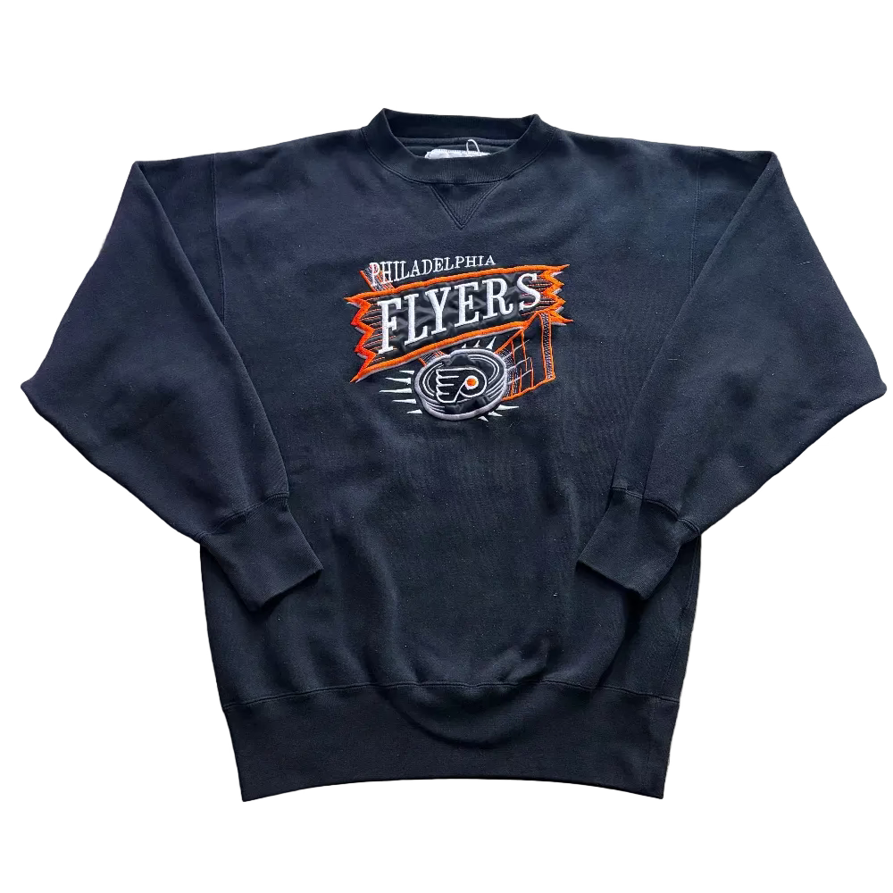 Flyers 90s Puck Crewneck Sweatshirt Size M