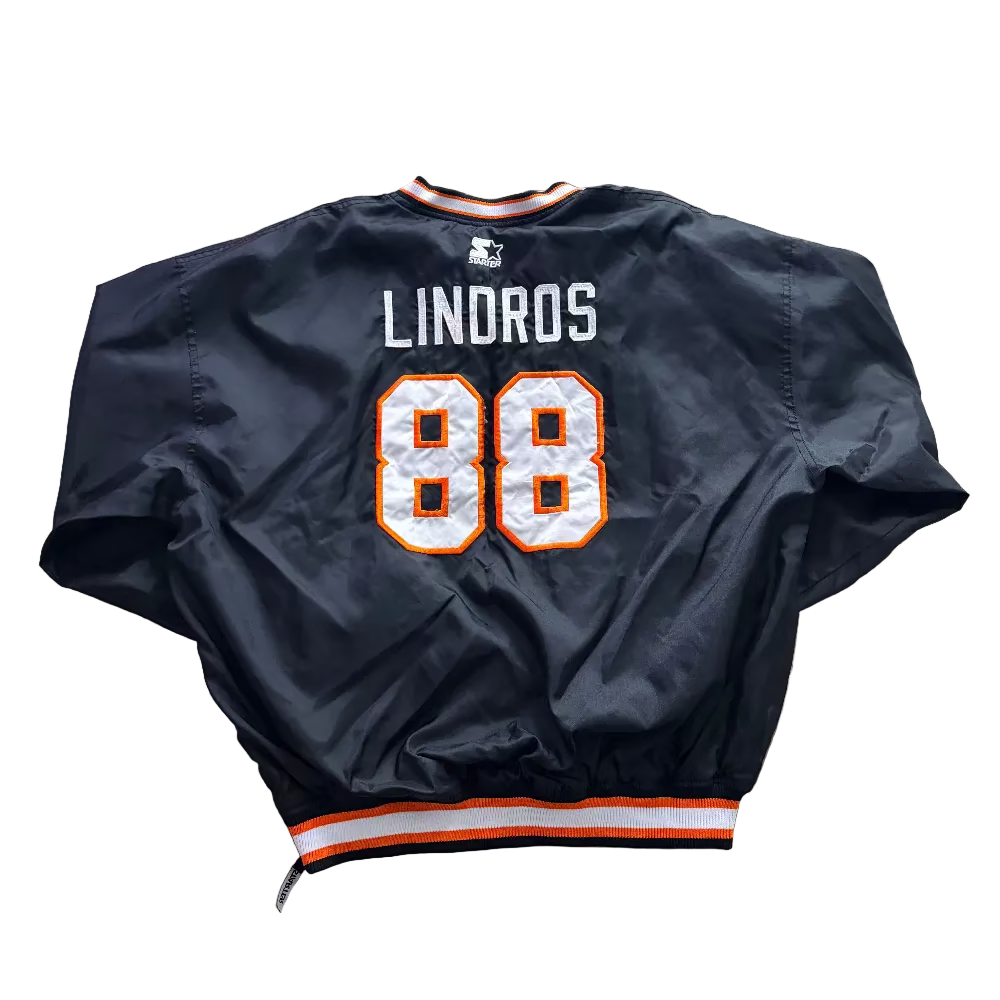 Flyers 90s Starter Eric Lindros Windbreaker Size XL Back