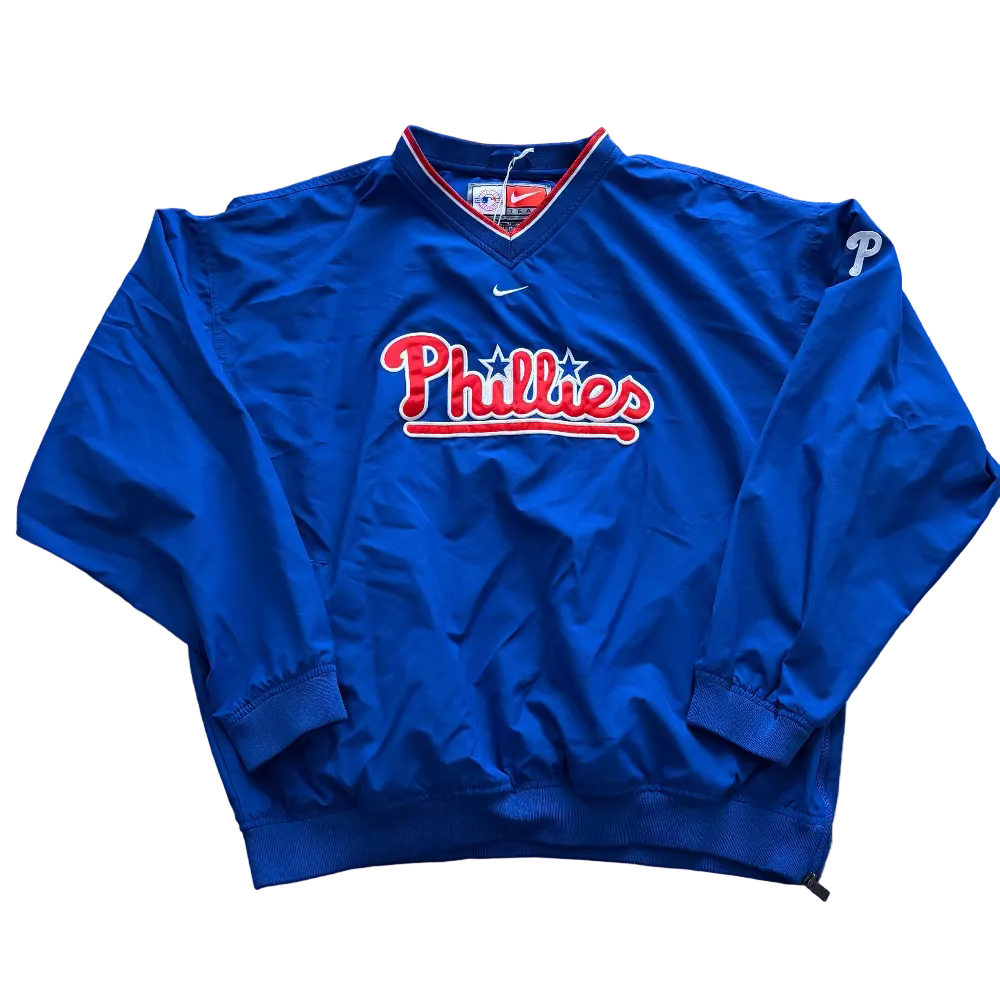 Phillies Y2K Nike Royal Blue Windbreaker Size XL
