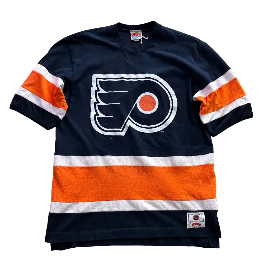 Flyers 90s Nutmeg "Jersey" Black Tee Size L