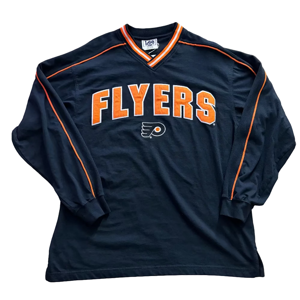 Flyers 90s Lee Sport Tackle Twill Long Sleeve Tee Size L