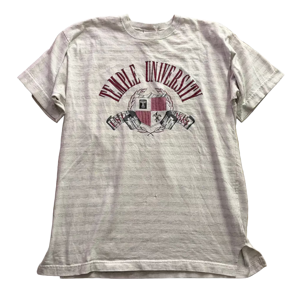 Temple University Striped Oversized Tee Size XL
